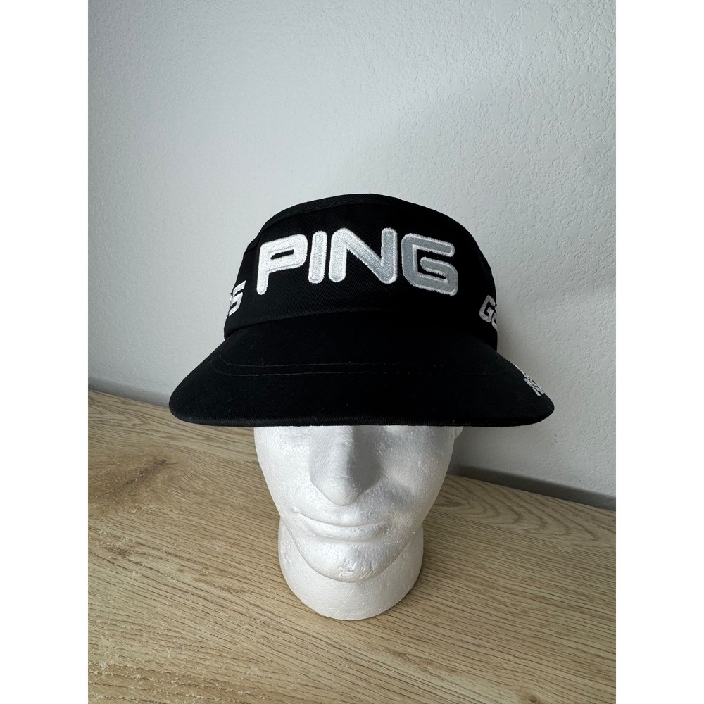 Ping Golf Visor Black Adjustable Hat G25 Anser Embroidery Cotton Headwear